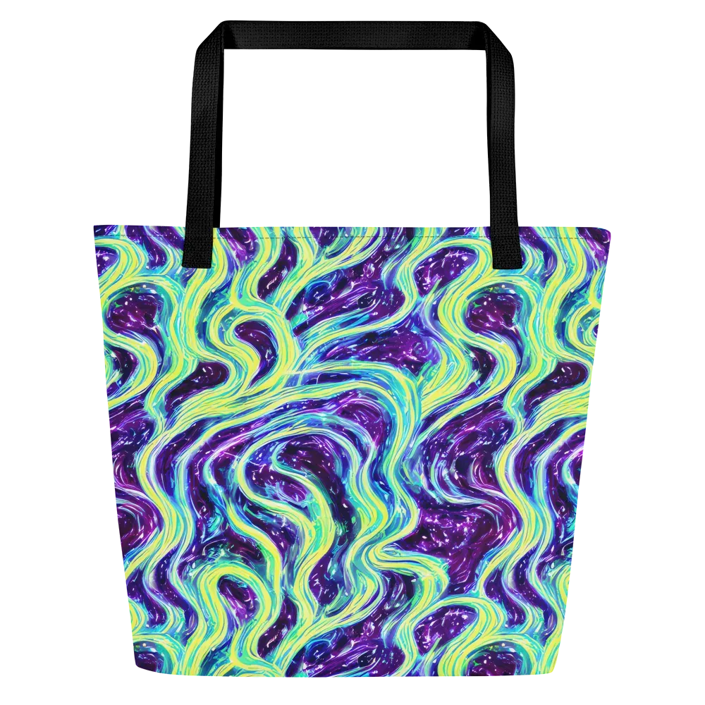 Tidal Luminescence on Large Tote Bag W/ Pocket — Front