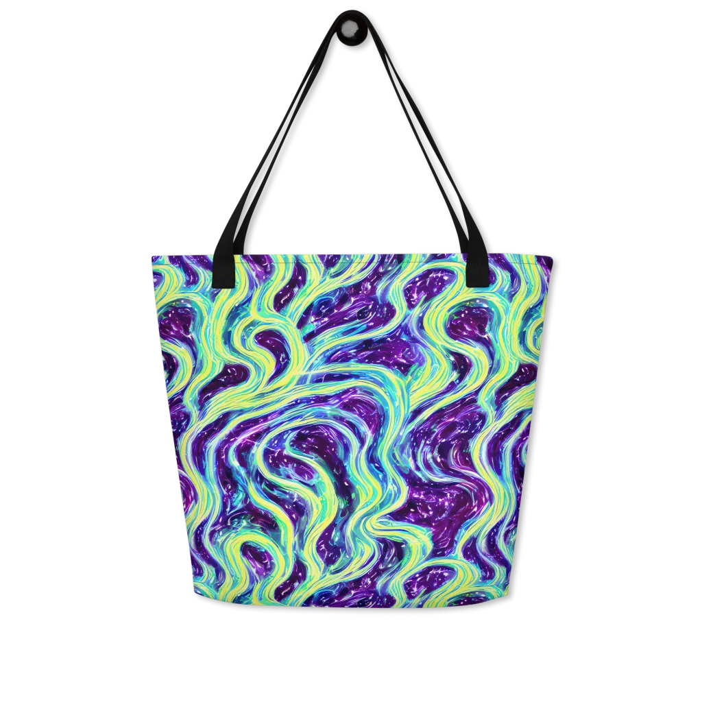 Tidal Luminescence on Large Tote Bag W/ Pocket — Front