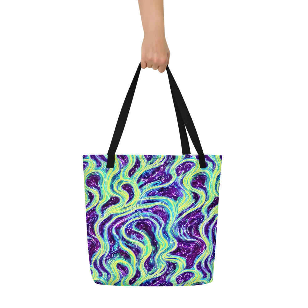 Tidal Luminescence on Large Tote Bag W/ Pocket — Front