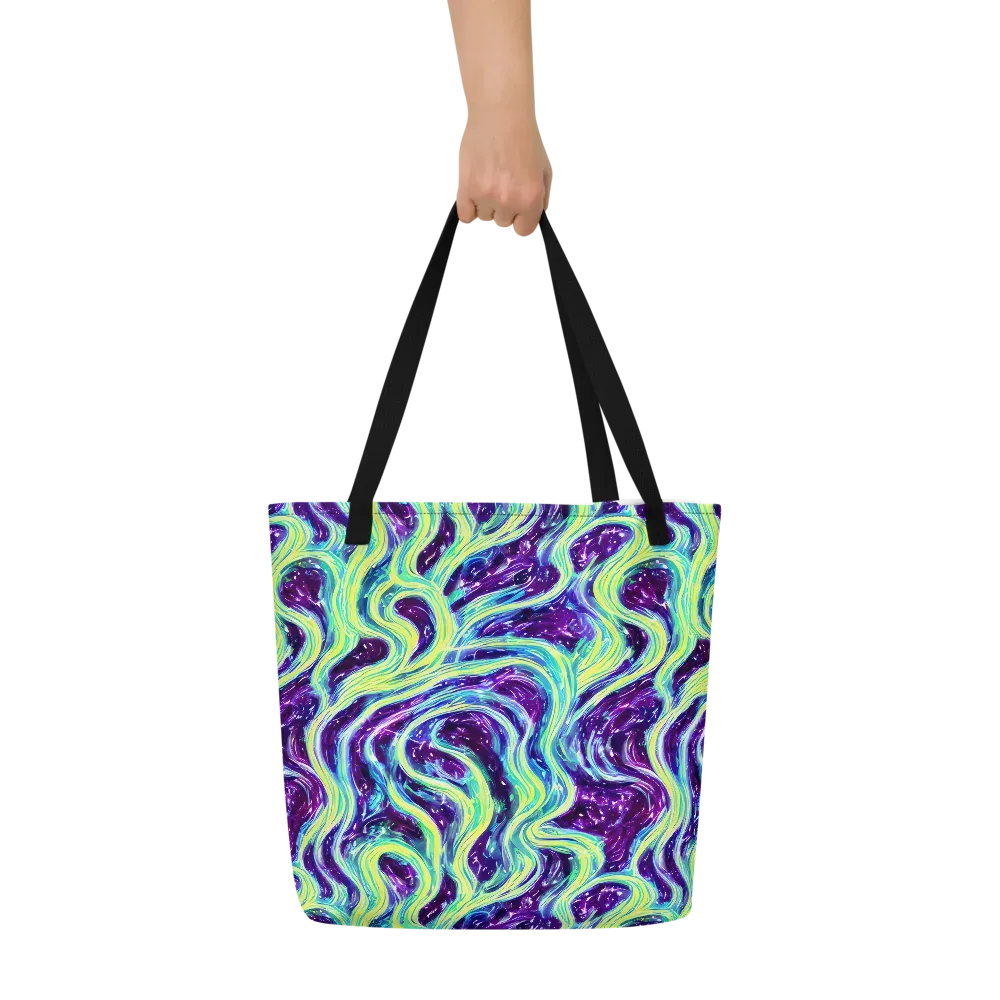 Tidal Luminescence on Large Tote Bag W/ Pocket — Front