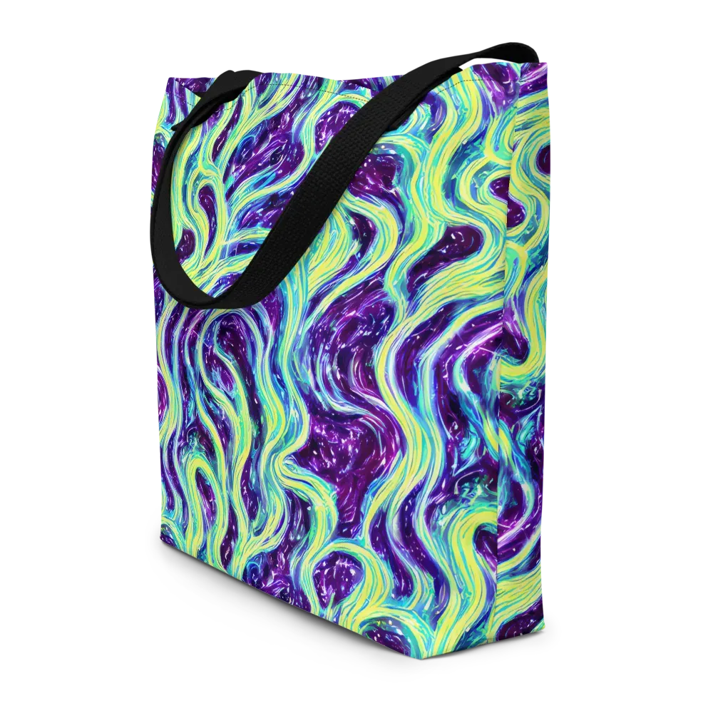 Tidal Luminescence on Large Tote Bag W/ Pocket — Front