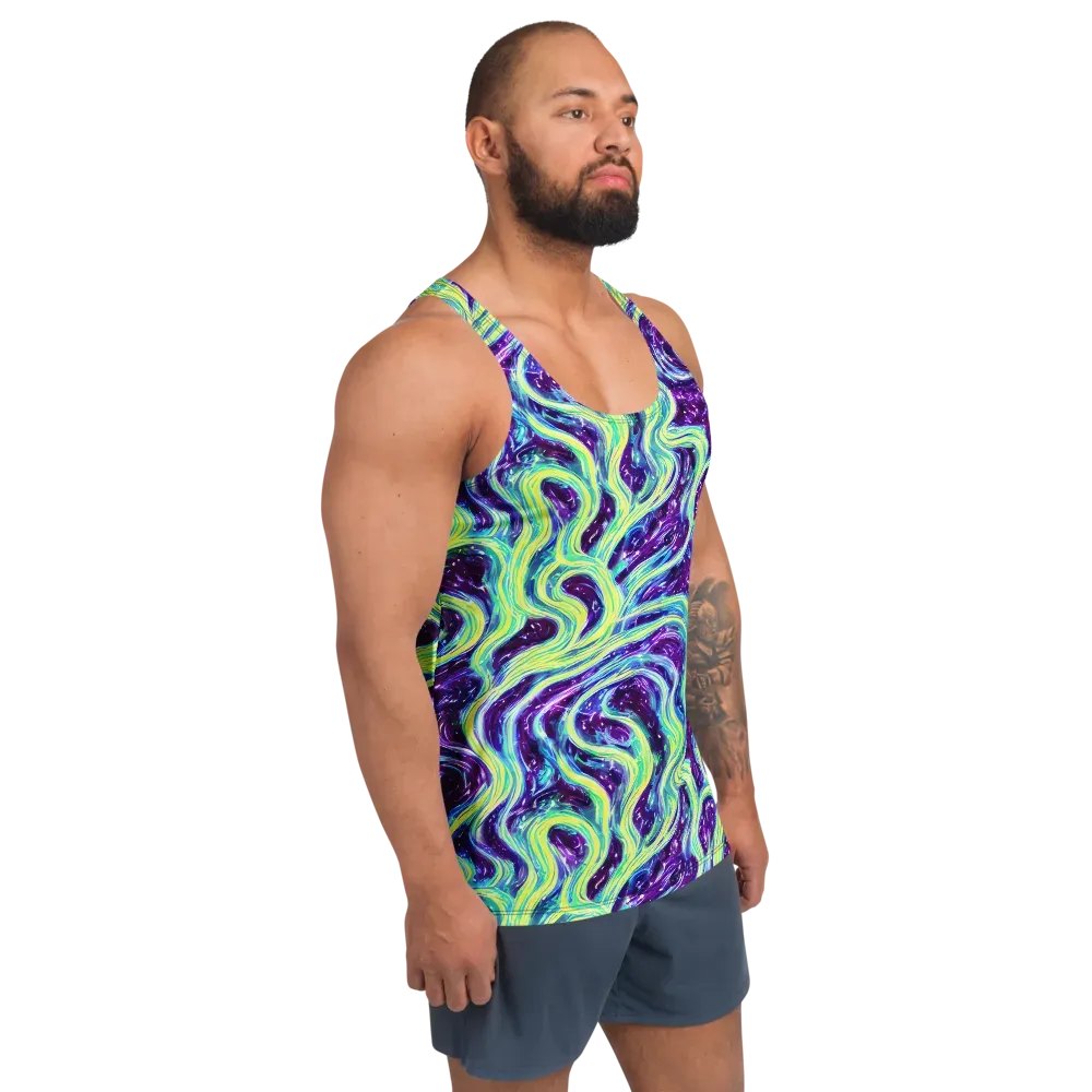 Tidal Luminescence on Men's Tank Top — Right Front