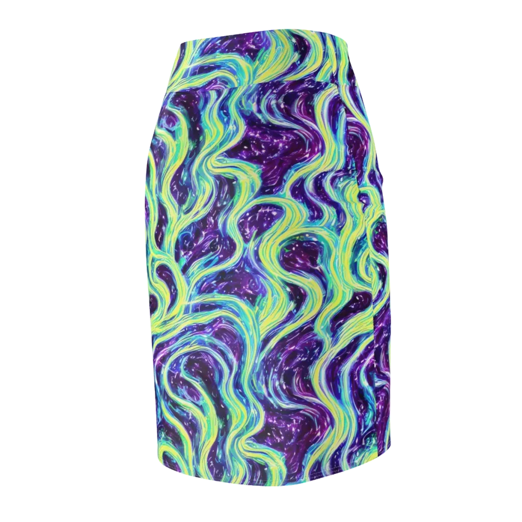 Tidal Luminescence on Pencil Skirt — Back Side