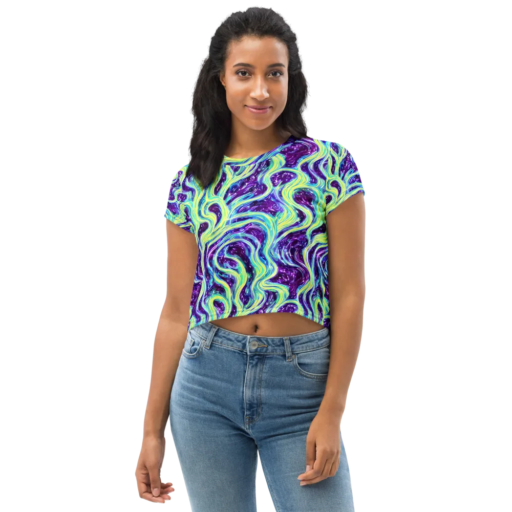 Tidal Luminescence on Crop Tee — Front
