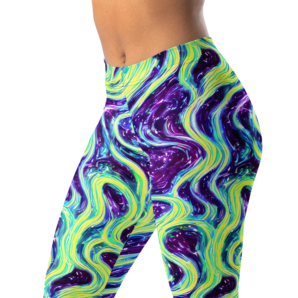 Tidal Luminescence on Leggings — Left Front