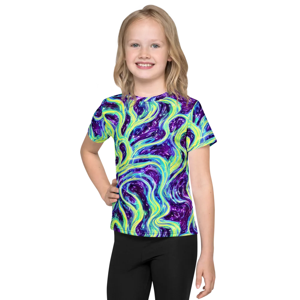 Tidal Luminescence on Kids Crew Neck T-Shirt — Front