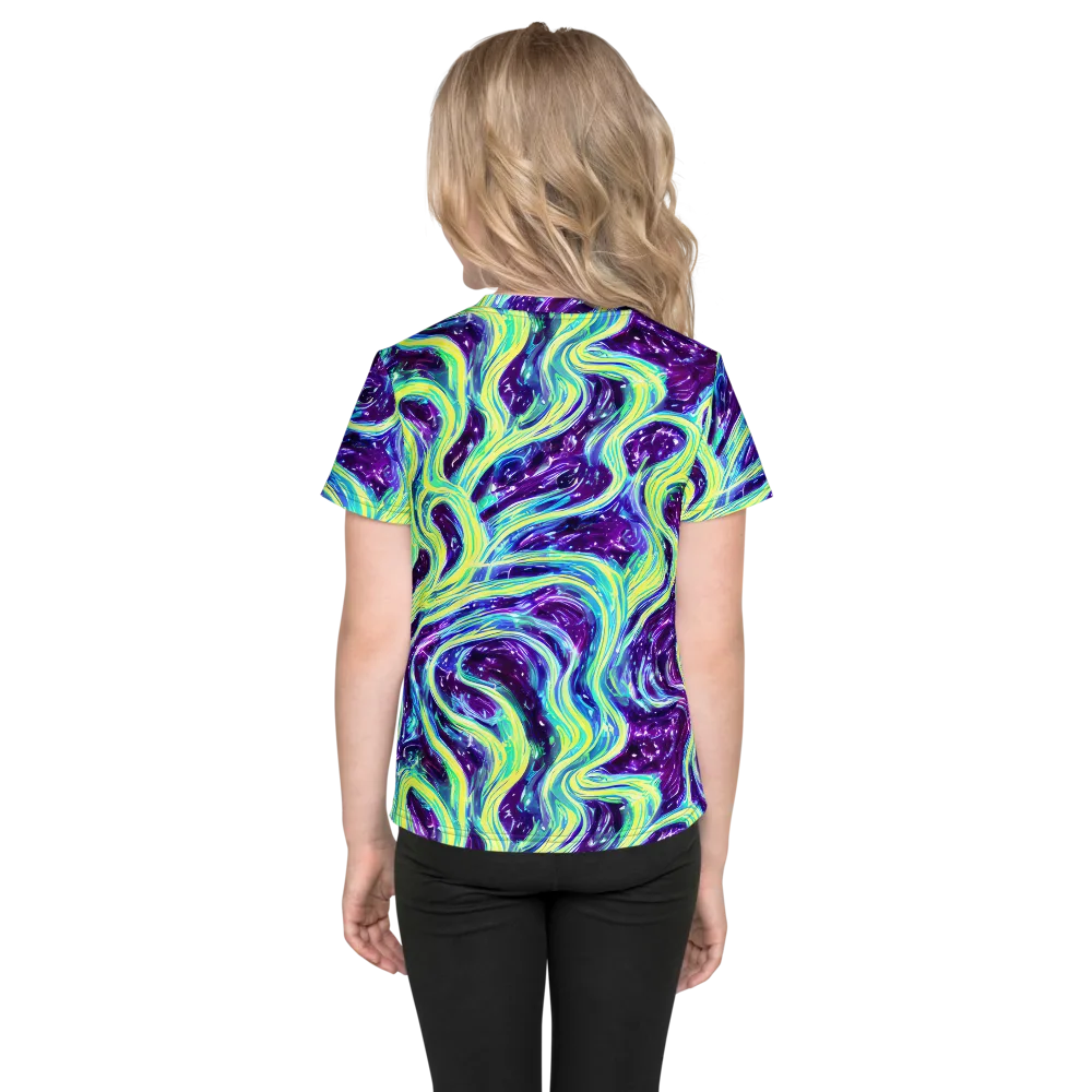 Tidal Luminescence on Kids Crew Neck T-Shirt — Back