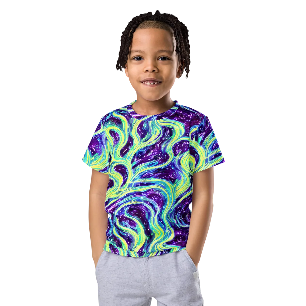 Tidal Luminescence on Kids Crew Neck T-Shirt — Front