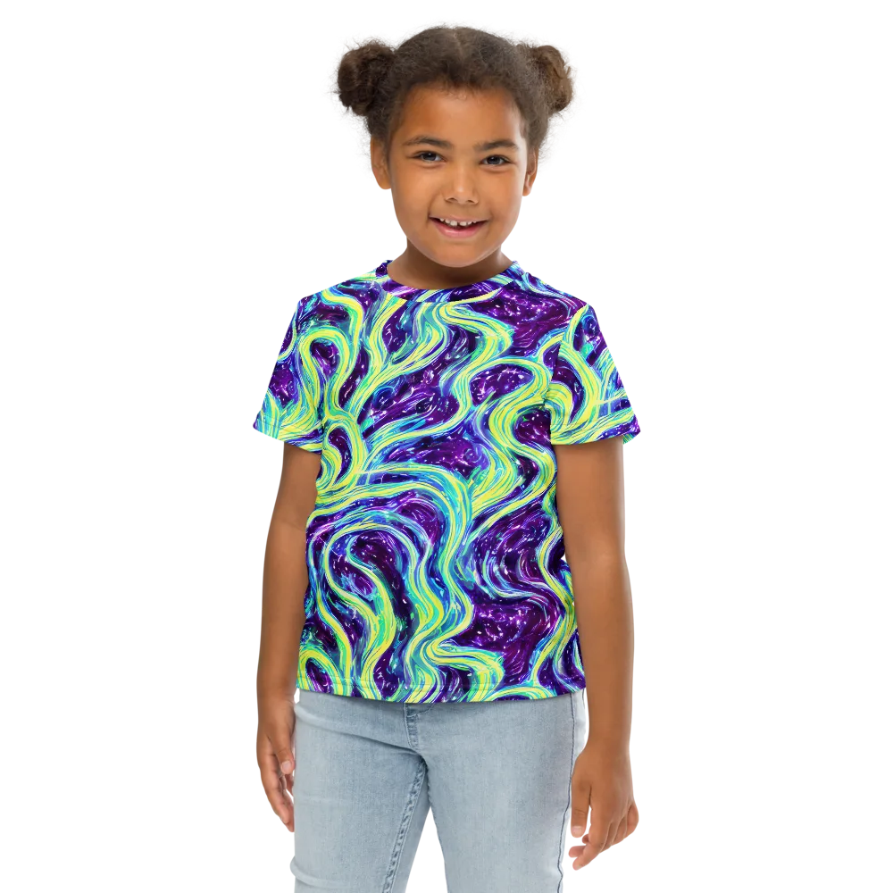Tidal Luminescence on Kids Crew Neck T-Shirt — Front