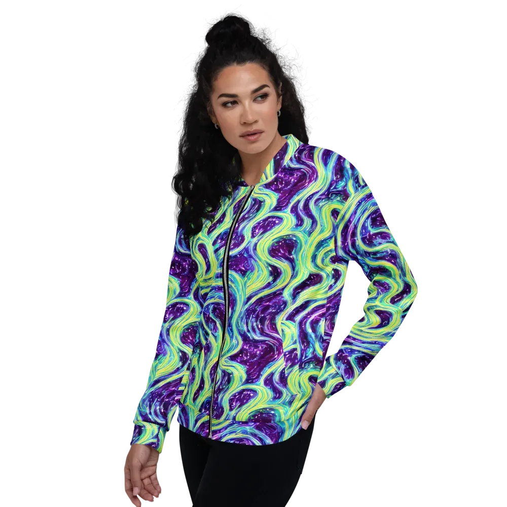 Tidal Luminescence on Bomber Jacket — Left
