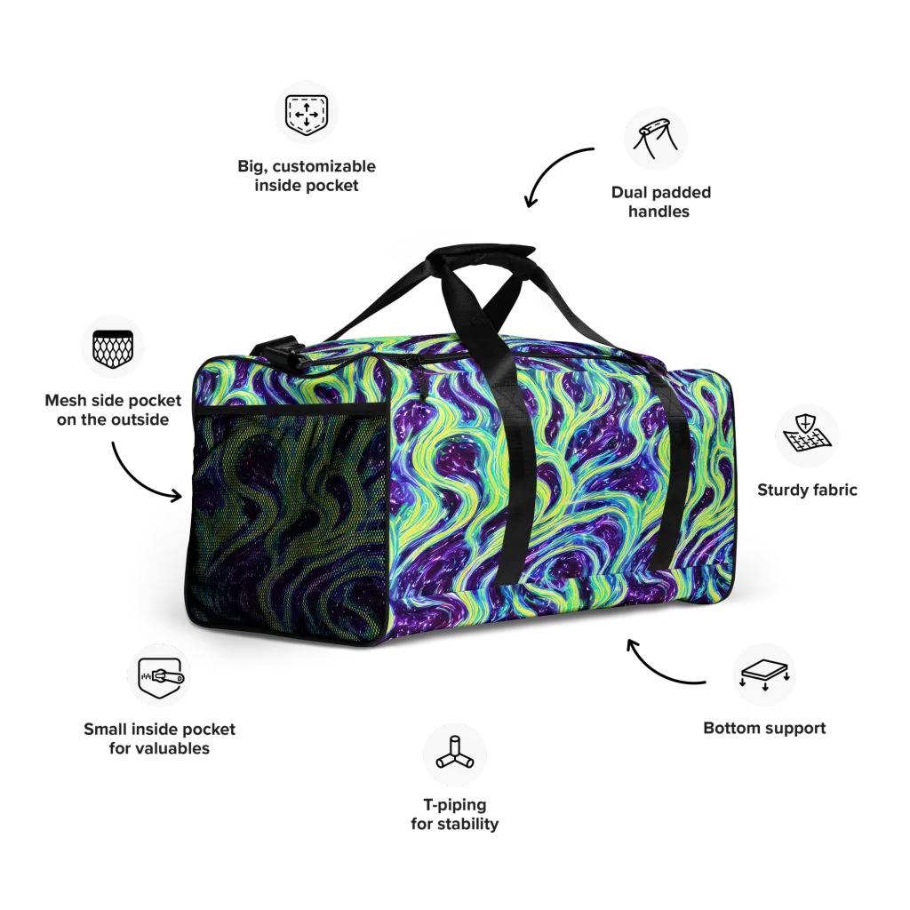 Tidal Luminescence on Duffle Bag — Right Front