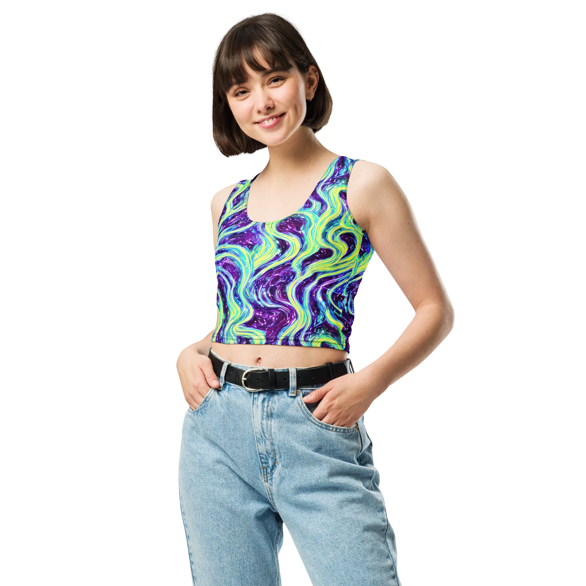 Tidal Luminescence on Crop Top — Front