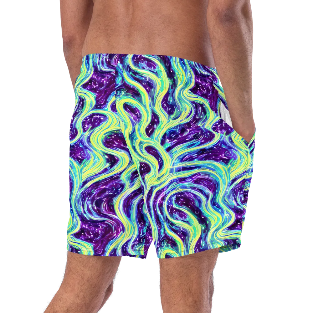 Tidal Luminescence on Swim Trunks — Right Back
