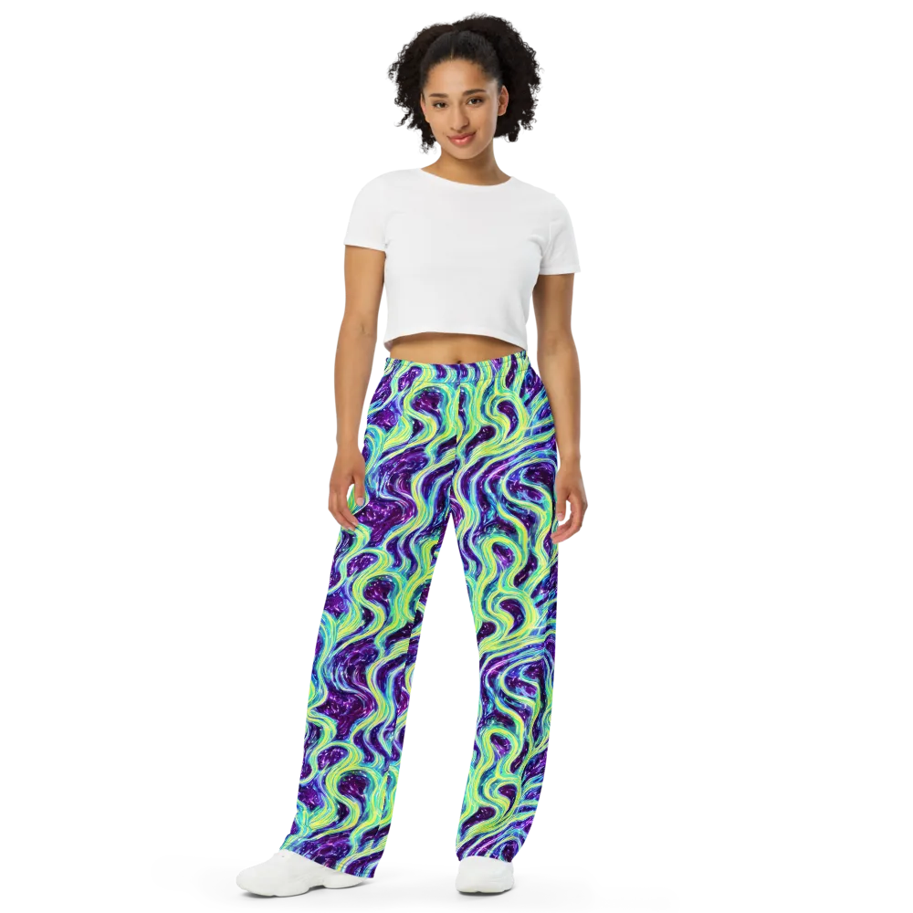 Tidal Luminescence on Wide-Leg Pants — Front