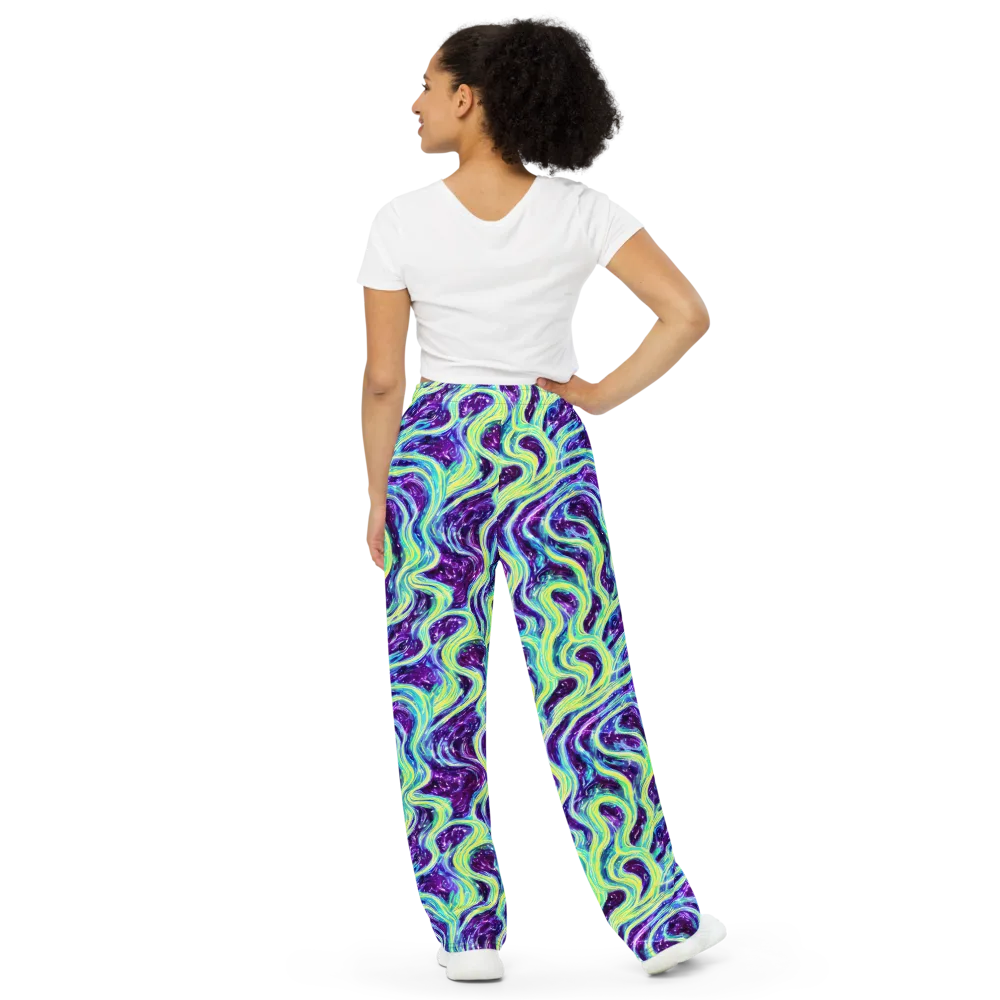 Tidal Luminescence on Wide-Leg Pants — Back