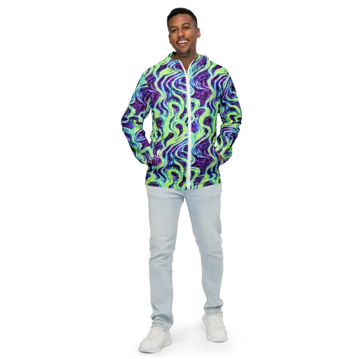 Tidal Luminescence on a Men's Windbreaker