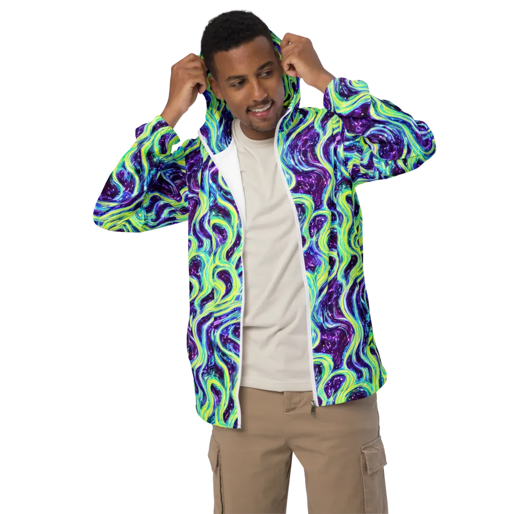 Tidal Luminescence on Men's Windbreaker — Front