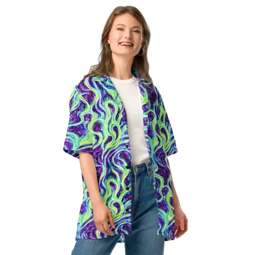 Tidal Luminescence on a Button Shirt
