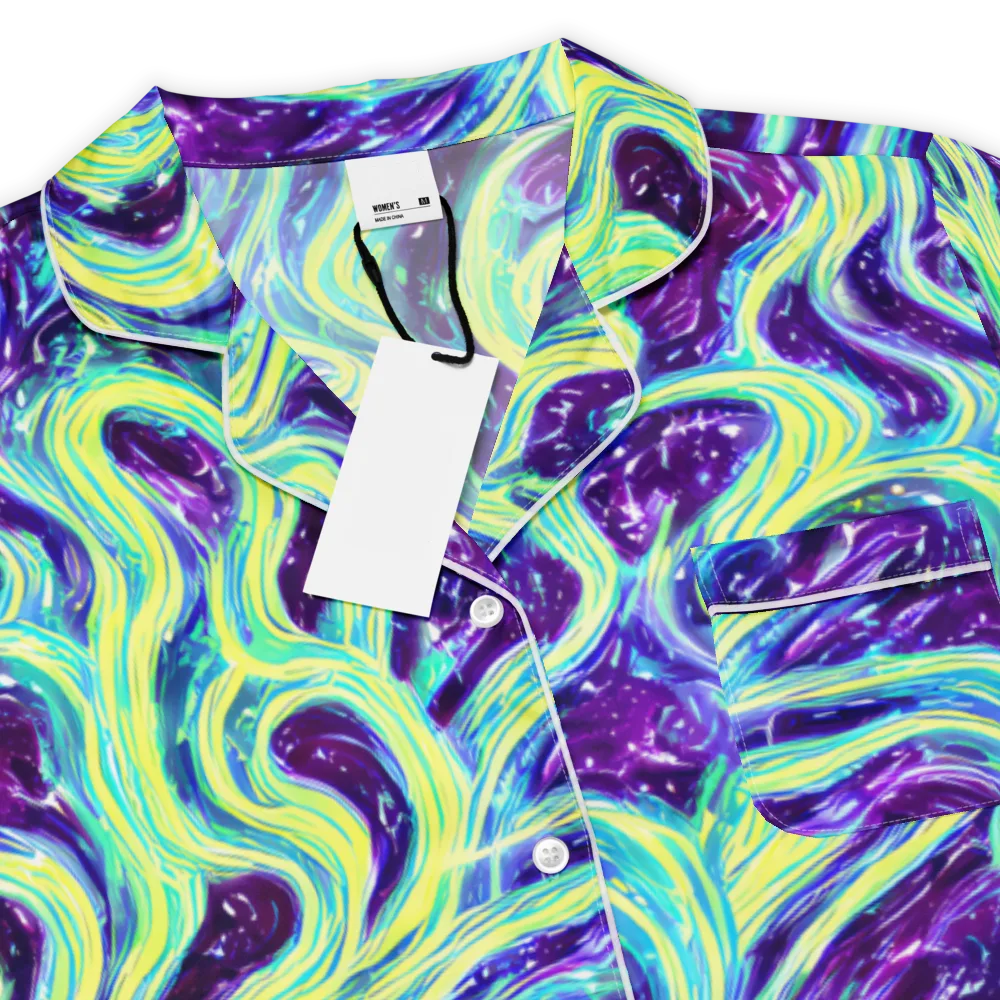 Tidal Luminescence on Women's Short Sleeve Pajama Top — Product details