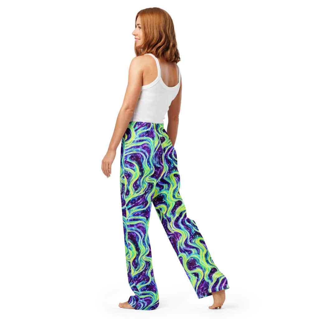 Tidal Luminescence on Women's Pajama Pants — Back