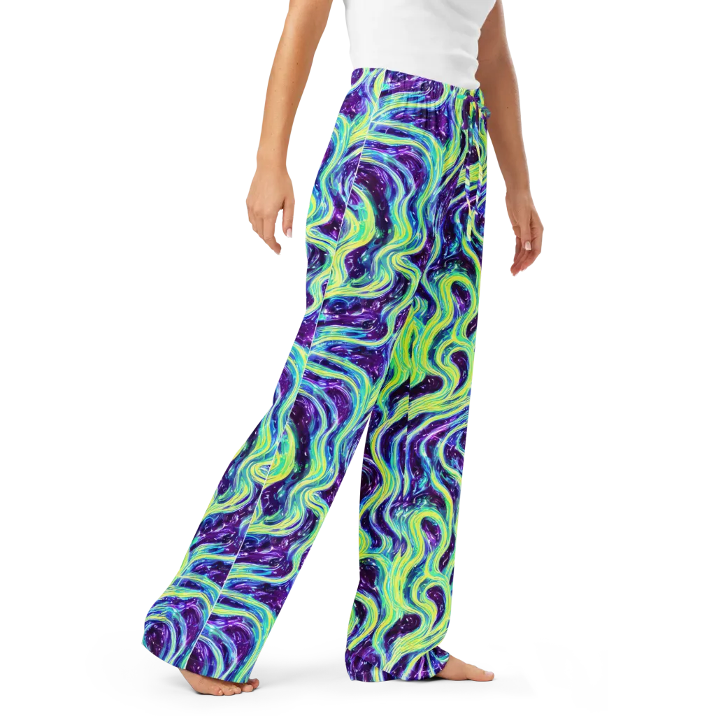Tidal Luminescence on Women's Pajama Pants — Right Front