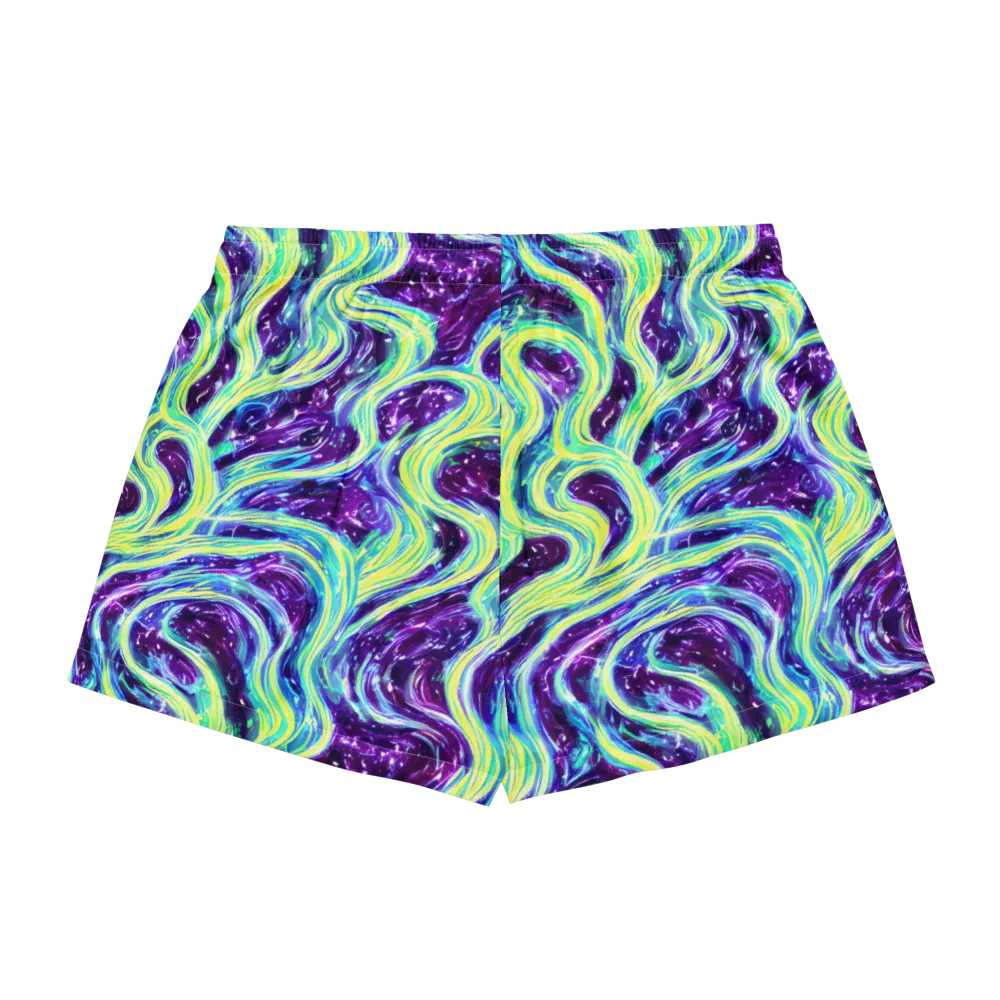 Tidal Luminescence on Women's Pajama Shorts — Back