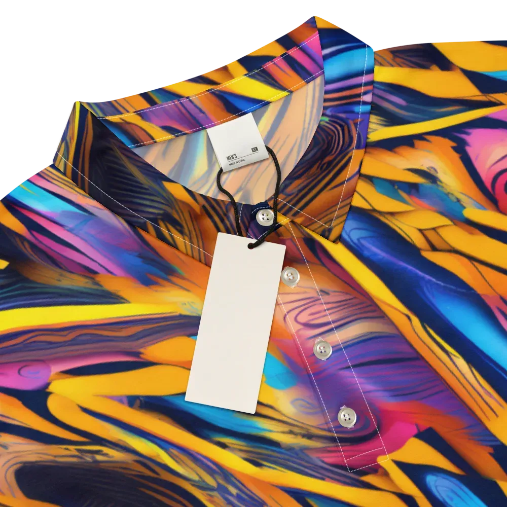 Electric Saffron on Men's Slim Fit Polo Shirt — Product details