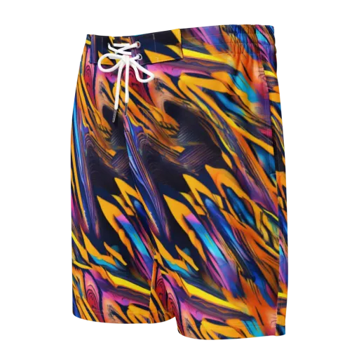 Electric Saffron on a Men's Board Shorts