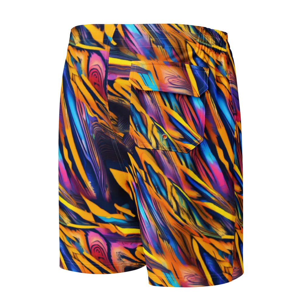 Electric Saffron on Men's Board Shorts — Back