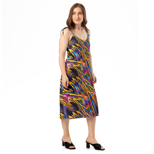 Electric Saffron on a Slip Dress