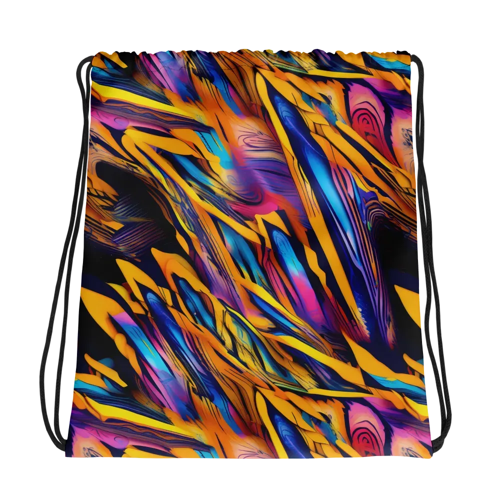 Electric Saffron on Drawstring Bag — Photo