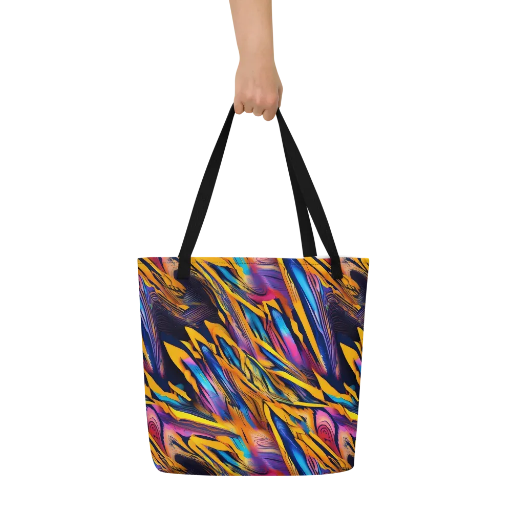 Electric Saffron on Large Tote Bag W/ Pocket — Front