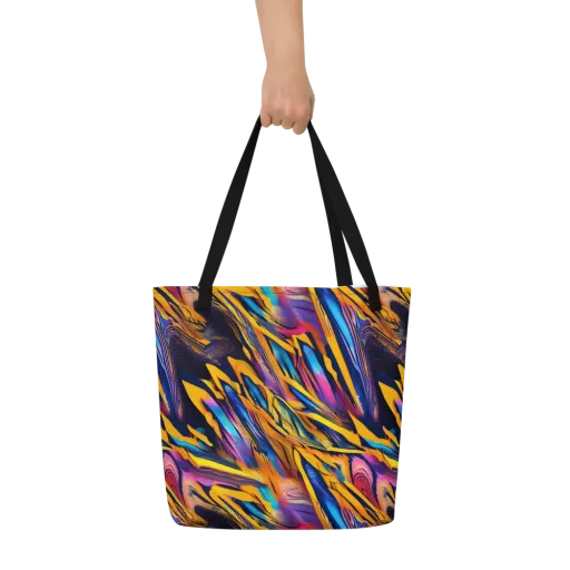 Electric Saffron on a Large Tote Bag W/ Pocket