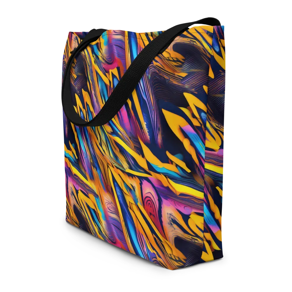 Electric Saffron on Large Tote Bag W/ Pocket — Front