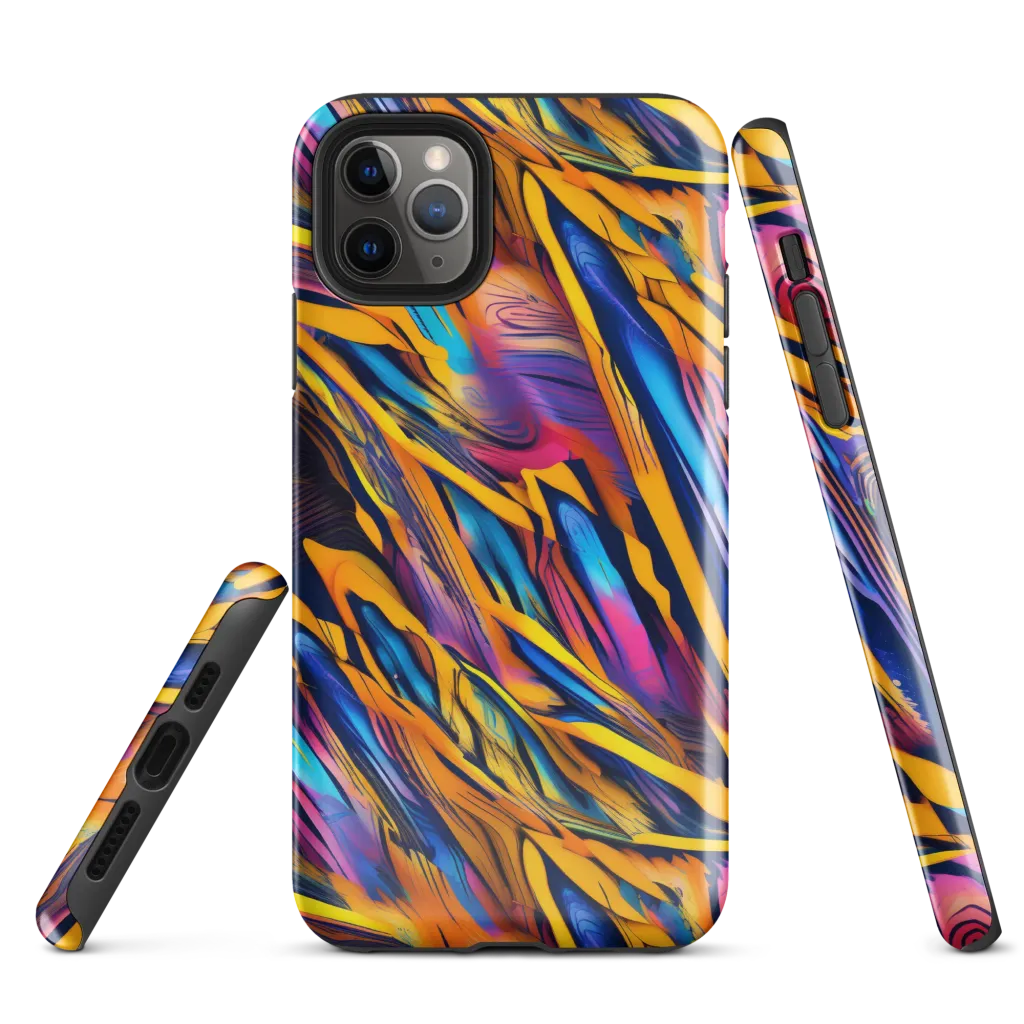 Electric Saffron on Tough Case for iPhone® — Front