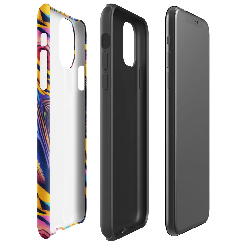 Electric Saffron on Tough Case for iPhone® — Right