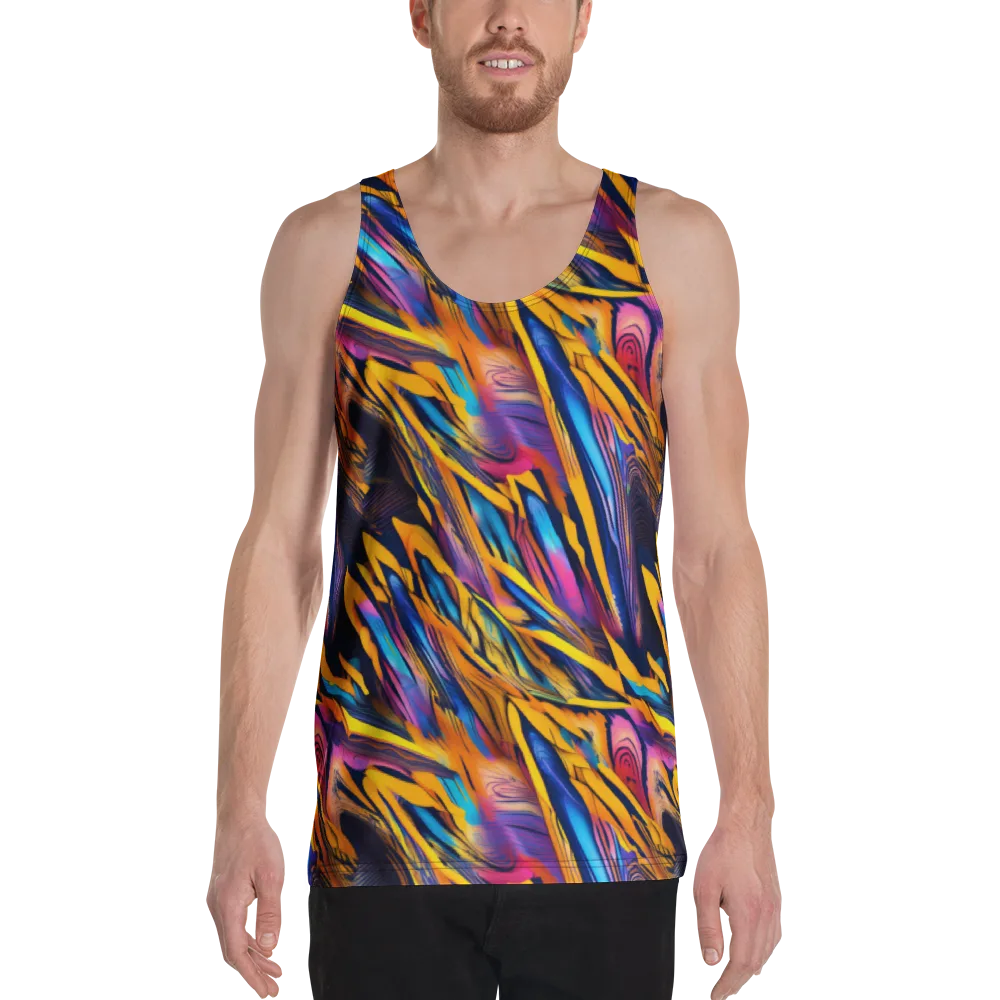 Electric Saffron on Men's Tank Top — Front