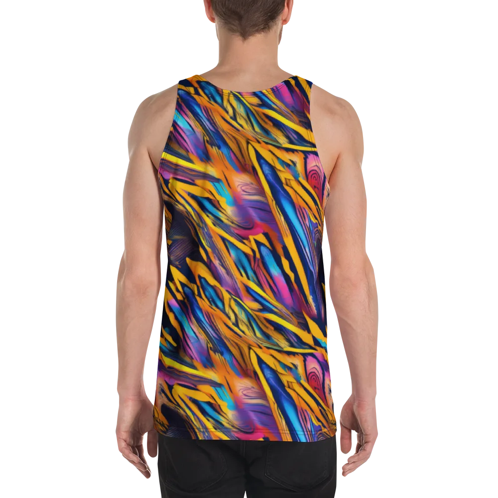 Electric Saffron on Men's Tank Top — Back