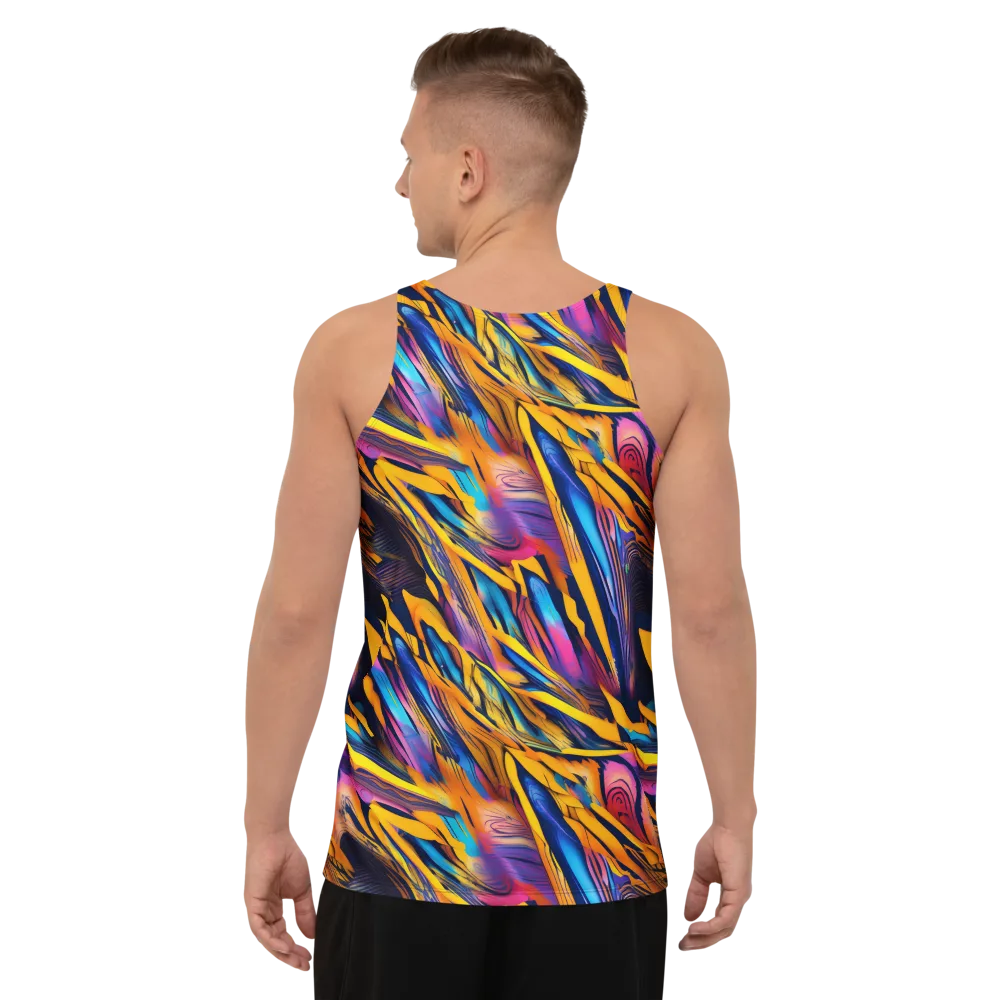 Electric Saffron on Men's Tank Top — Back
