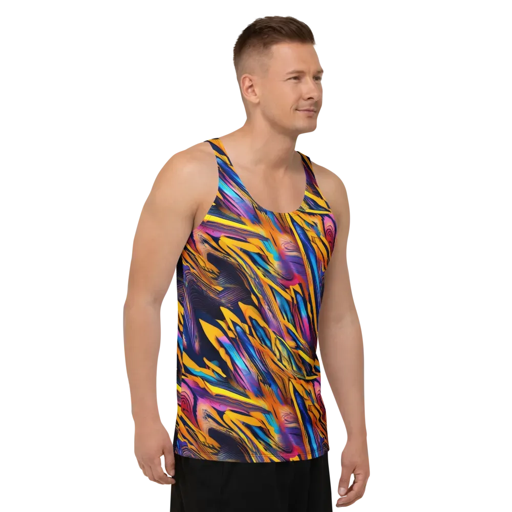 Electric Saffron on Men's Tank Top — Right Front