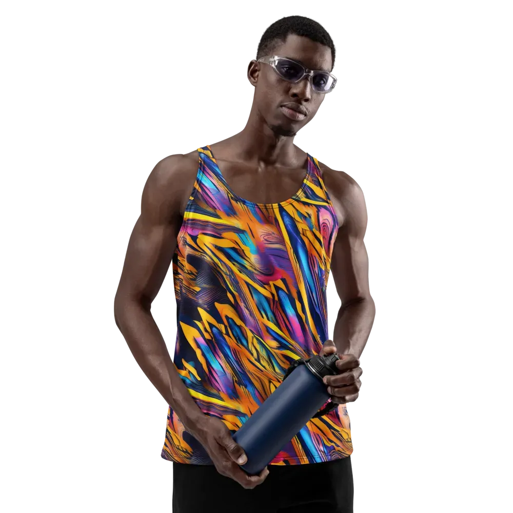 Electric Saffron on Men's Tank Top — Front