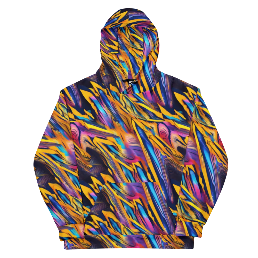 Electric Saffron on Cotton Hoodie — Front