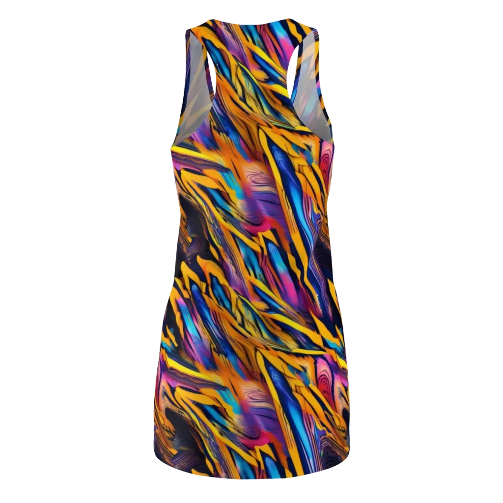 Electric Saffron on Racerback Dress — Back