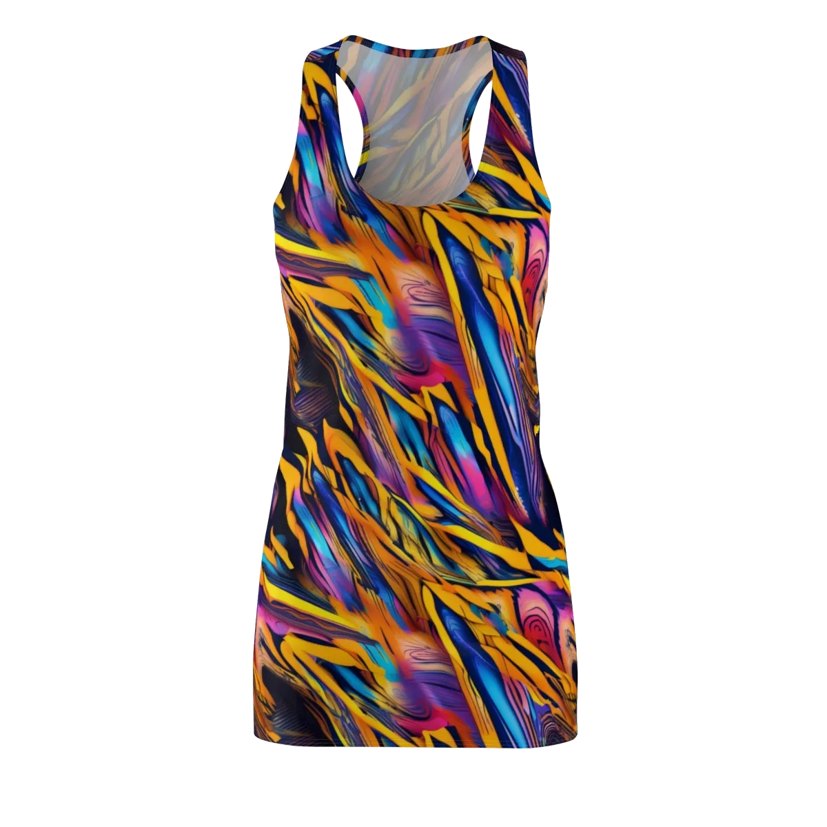 Electric Saffron on Racerback Dress — Front