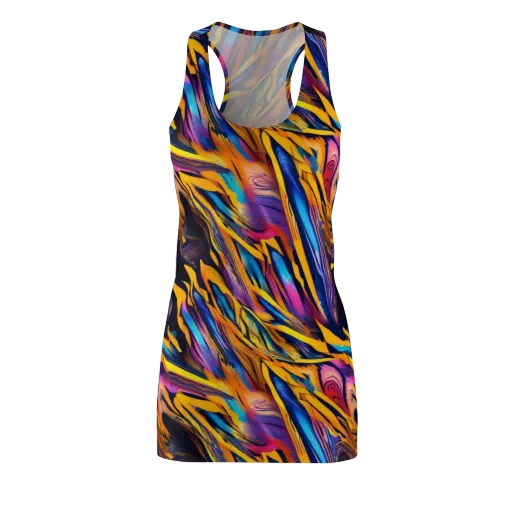 Electric Saffron on a Racerback Dress