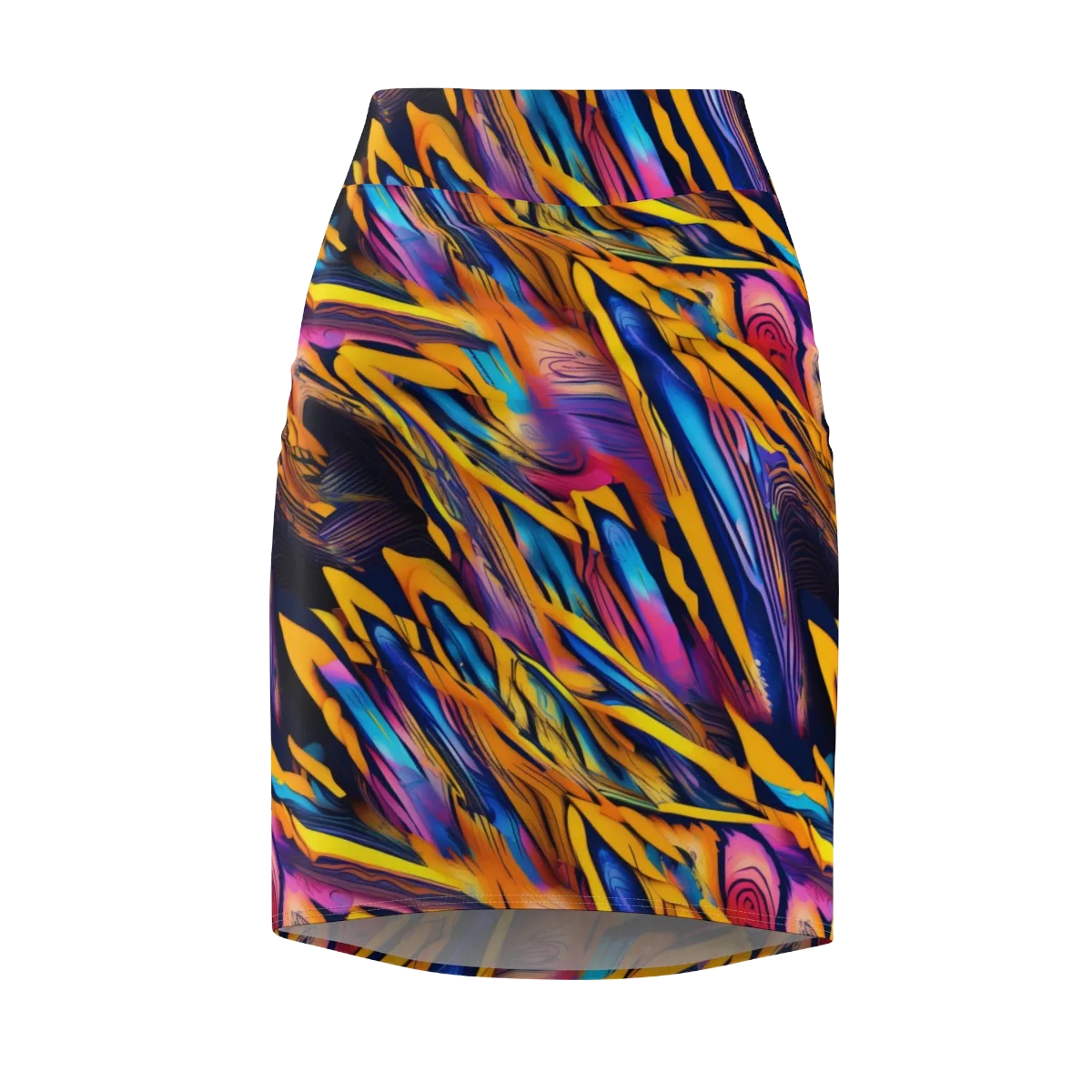 Electric Saffron on Pencil Skirt — Front