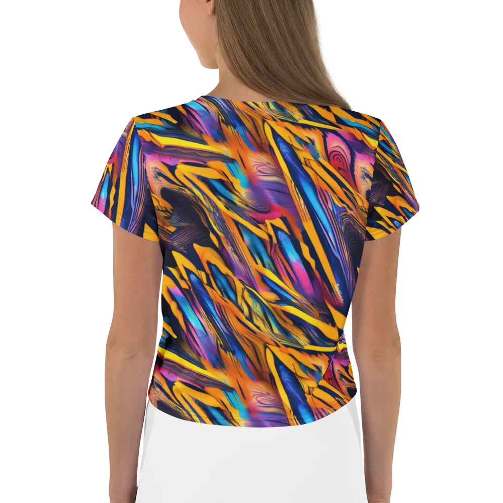 Electric Saffron on Crop Tee — Back