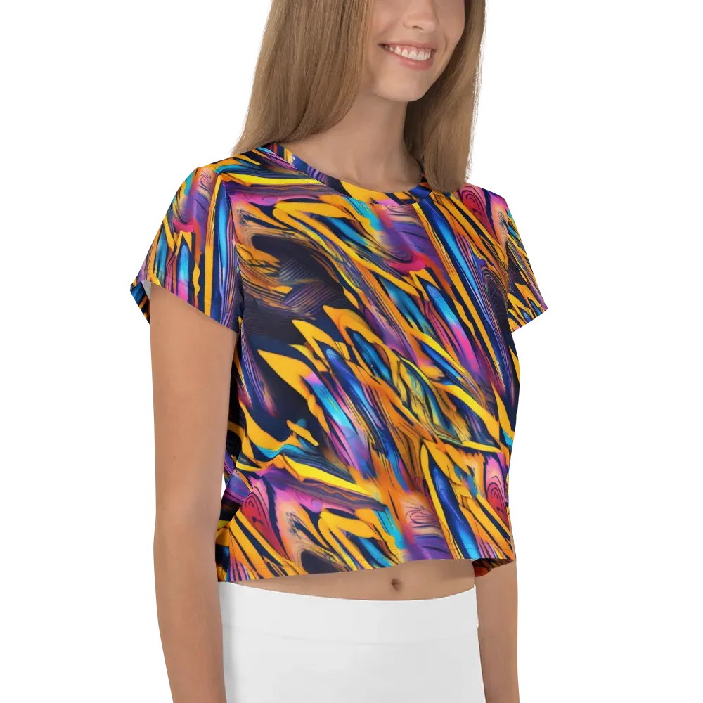 Electric Saffron on Crop Tee — Right