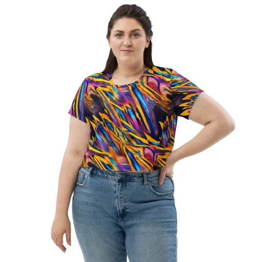 Electric Saffron on a Crop Tee