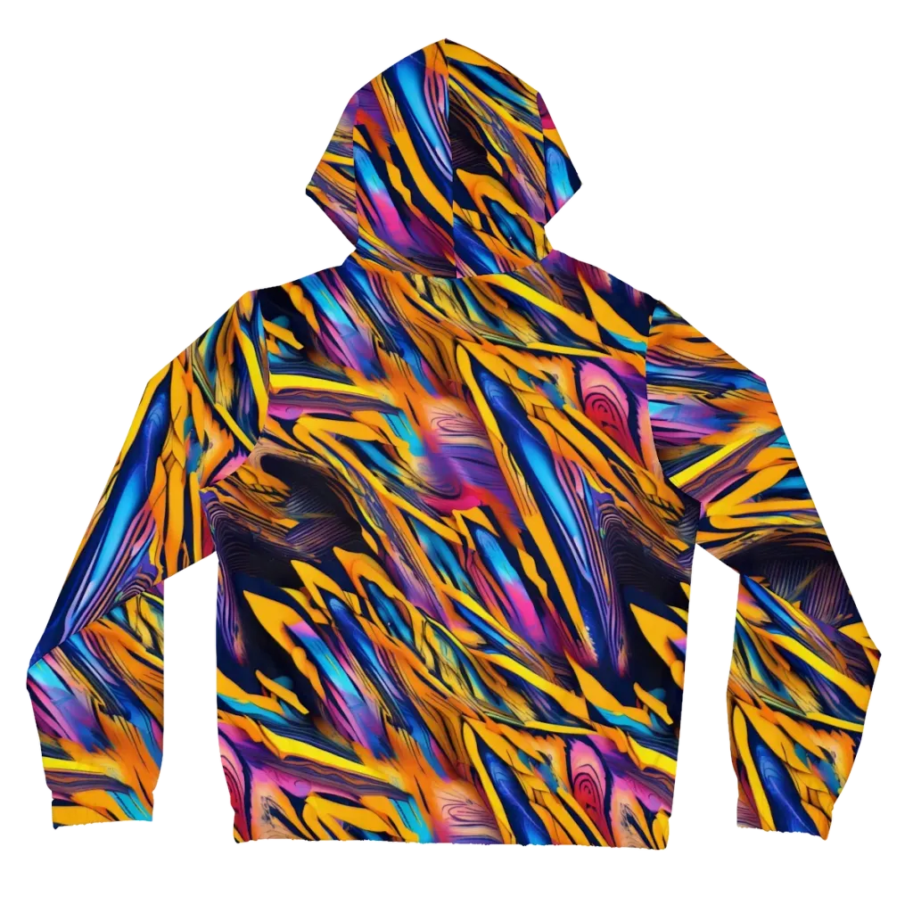 Electric Saffron on Women's Full-Zip Hoodie — Back